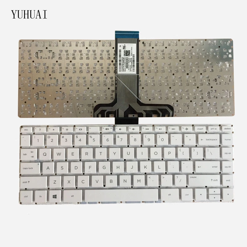 FOR HP Pavilion 14-ax 14-ax000 14-ax100 TPN-Q183 901658-001 US White Keyboard - Image 1 of 4