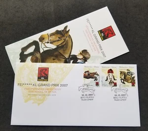 *FREE SHIP Malaysia FEI Grand PRIX 2007 Sport Games Horse Riding (FDC) - Picture 1 of 7