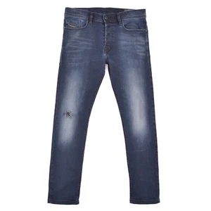 Diesel Tepphar Slim-Carrot 0679R Stretch Dark-Blue Denim Jeans Mens sz W31 L34 - Picture 1 of 19