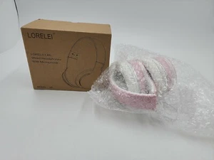 LORELEI X6 Over-Ear Headphones with Microphone PEARL PINK Foldable & Portable - Picture 1 of 17