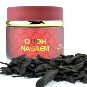 Fragancia casera madera de agar de combustión lenta Oudh Nasaem Bakhoor 60 g de Nabeel Perfumes - Imagen 1 de 3