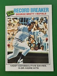 1977 Topps #231 George Brett KC Royals 1976 Record Breaker Baseball Card