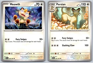 Meowth/Persian - Shrouded Fable SFA EN 048/049 Pokemon Card NM - Picture 1 of 1