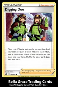 Digging Duo #126/159 Crown Zenith Pokemon Uncommon - Picture 1 of 2
