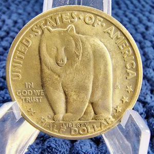 1936-S Bay Bridge Commemorative Half Dollar - Fantastic Color - Unc - Picture 1 of 20