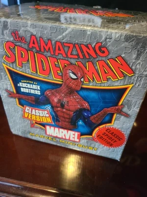 Clásico Spider-Man Marvel Mini Busto Estatua Bowen Designs Limitado #844/3750 Foto 1 de 4