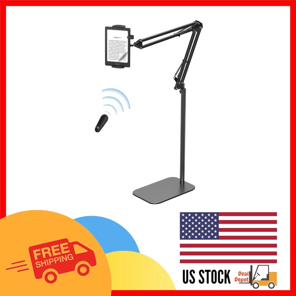 Elegante soporte de piso para Kindle con giro de página remoto para lectura definitiva... Foto 1 de 4