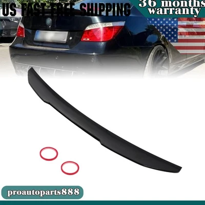 For 2004-2010 BMW 5-Series E60 525i 528i 530i Rear Trunk Spoiler Wing PSM Style Foto 1 de 4