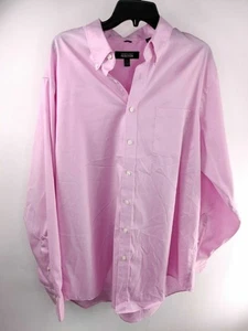 Kenneth Cole Reaction Herren XL rosa Langarm Button Down bügelfreies Kragenhemd - Bild 1 von 5