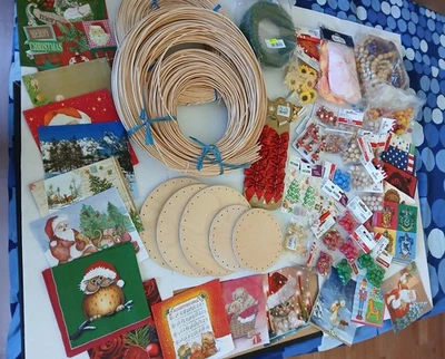 Cesta para tejer suministros artesanales cesta fondos cuentas de caña y decoración, ver fotos Foto 1 de 4