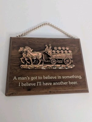 Placa de madera vintage de Canadá A & F colgante de pared levantada en 3D I’ll Have Another Beer Foto 1 de 4