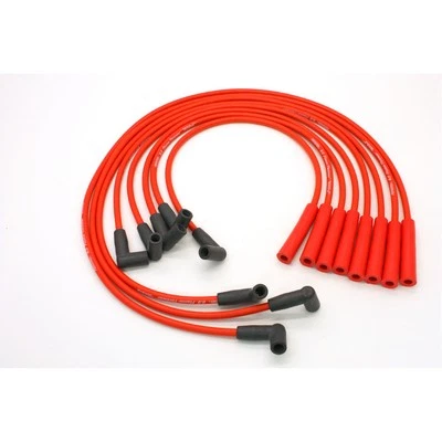 Juego de cables de bujías Pertronix 808406; lanzallamas rojo, recto, HEI para GM Foto 1 de 2