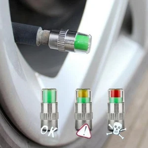 Car Air Alert Monitor Sensor Indicator Stem Caps Air Pressure Valve Tire Gauge - Picture 1 of 11