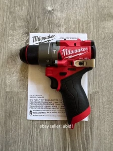 Milwaukee 3404-20 1/2" M12 Hammer Fuel Brushless Drill Driver Gen 3 Tool Only - Picture 1 of 1