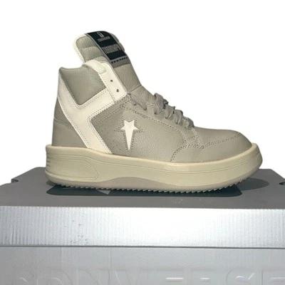 Converse x Rick Owens DRKSHDW TURBOWPN Mid Size 9 ‘Pelican’ A10960C - Image 1 of 4