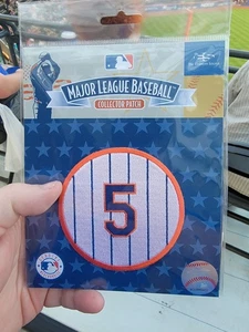 NY METS DAVID WRIGHT 2 PATCH SET #5 NUMBER RETIREMENT 7/19/2025 MLB BASEBALL - Picture 1 of 2