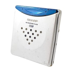 Sharp MD-ST70-A MiniDisc Player Silver Blue - Tested Working MD Player - Picture 1 of 18