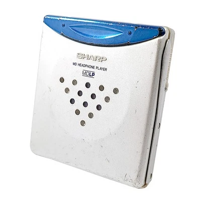 Sharp MD-ST70-A MiniDisc Player Silver Blue - Tested Working MD Player - Image 1 of 4