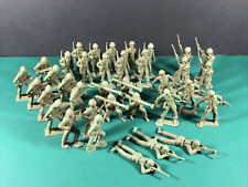 36 Lot | Vintage MPC | WWII US Army Infantry Green Plastic Toy Soldiers | 1970s