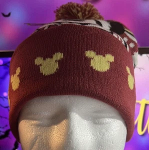 Bioworld - Mickey - rot & gold Beanie mit Bommel - Einheitsgröße - Neu mit Etikett - Bild 1 von 10