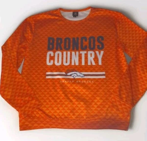 NFL Denver Broncos Orange Graphic Sweatshirt Men's Size XL "Broncos Country" - Picture 1 of 5