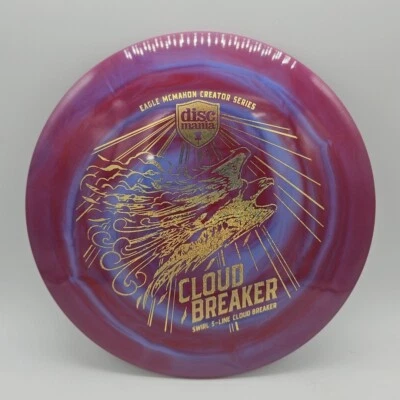 Discmania Swirl S-Line Cloud Breaker Eagle McMahon(Last) Purple/Gold Glitter - Image 1 of 3