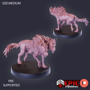 Death Dog A | Epic Miniatures | RPG D&D Wargaming miniatura impresa en 3D - Imagen 1 de 1