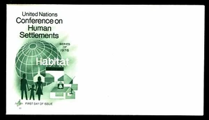 Conferencia de las Naciones Unidas sobre Asentamientos Humanos 1976 escondite de arte completo sin usar (ESP#5075) - Imagen 1 de 1