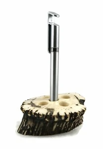 DEER ANTLER PENCIL PEN HOLDER Handmade NEW - Picture 1 of 4