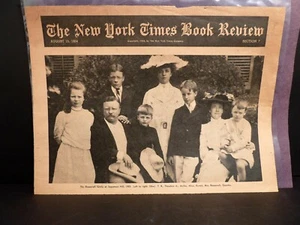 NY Times Buchbesprechung AUG 1954 Roosevelt mit Familie & etc Zeitungen 67 Jahre alt 579 - Bild 1 von 2