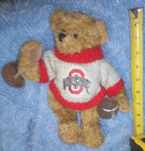Ohio State football stuffed bear moveable arms /  legs rare 2004 collectible OSC Cover