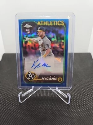 2024 Topps Chrome Update Kyle McCann Auto /150! Oakland Athletics! - Image 1 of 3
