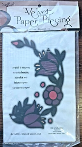 Stained Glass Lotus Velvet Paper-Piecing - NagPosh - New & NLA. - Picture 1 of 4