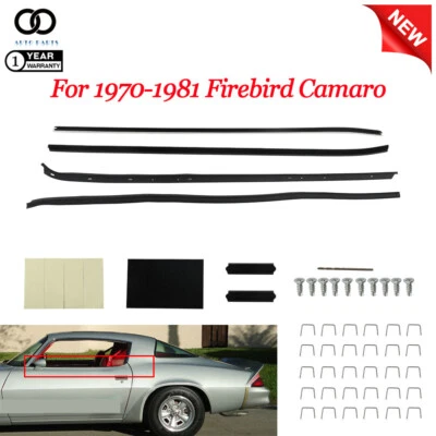 Moldings Window Sweep Weatherstrips For 70-81 Pontiac Firebird/Chevrolet Camaro Foto 1 de 4