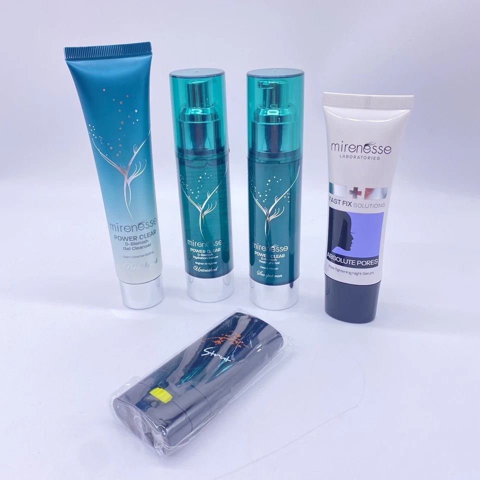 Mirenesse Set | Gel Cleanser, Hydration Serum, Treatment Gel, Absolute Pores… - Image 1 of 4