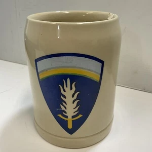 US Army WWII Era Europe Sword Rainbow Logo .5L German Beer Stein Militaria - Picture 1 of 23