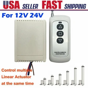 For DC 12V 24V Linear Actuator Motor Wireless Remote Controller Forward Reverse - Picture 1 of 11