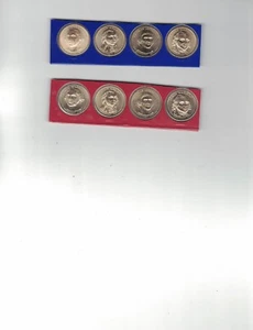 2007 P+D PRESIDENTIAL DOLLARS 8 COIN COMPLETE SET FROM MINT SETS NICE L@@K  - Picture 1 of 2