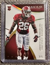 2015 Immaculate Collegiate Landon Collins Rookie Card RC #164 /5 Alabama College
