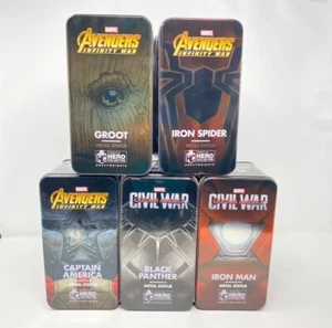 Marvel eaglemoss Hero Collector Heavyweights Metal Statues INFINTY WAR SET OF 5 - Picture 1 of 8