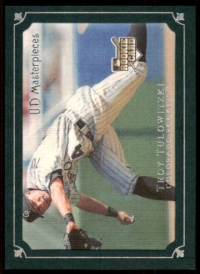 2007 UD Masterpieces Green Linen #34 Troy Tulowitzki - Image 1 of 2