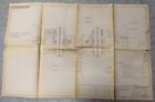 Vtg 1965 CLARK EQUIPMENT CRANKSHAFT PARTS INSTALLATION BLUEPRINT DRAWING 570930