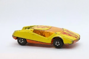 VHTF RED FLAMES ONLY Matchbox Superfast no. 33 DATSUN 126X YELLOW Lesney England - Picture 1 of 8