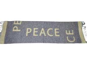 Paul Smith Mainline Mens Peace Two Tone Scarf Wool Brand New - Picture 1 of 7