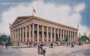 Antique Postcard 1914 Oregon State Building Pacific Exposition San Francisco A1 - Picture 1 of 2