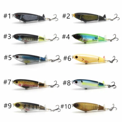 Whopper Plopper Topwater Floating Fishing Artificial Lure Popper Bait 105mm 17g - Image 1 of 4