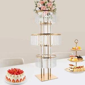 Kristall Hochzeit Vasen Eisen Blumenregal galvanisiert Standregal Bodenmontage - Bild 1 von 12