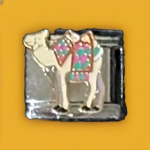 Camel Wholesale Italian Charm Enamel Link 9MM K45-2 - Picture 1 of 3