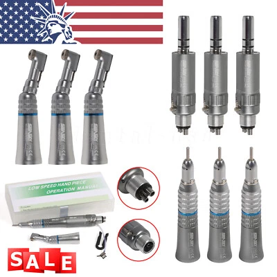 UNBANDED NSK Style Dental Slow Low Speed Handpiece Straight Contra Angle Air Motor 4/2H M
