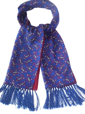 Vintage Tootal Scarf Cravat Dapper Mod Scooter Indie Skins Goodwood Ascot Races - Image 1 of 3